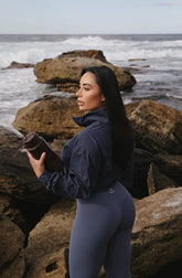 ASKA ACTIVE - TURTLE NECK CROP JUMPER